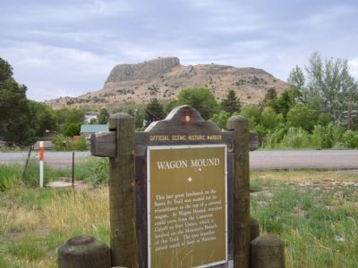 Wagon Mound Marker. Click for full size. Wagon Mound Marker image. Click for full size.