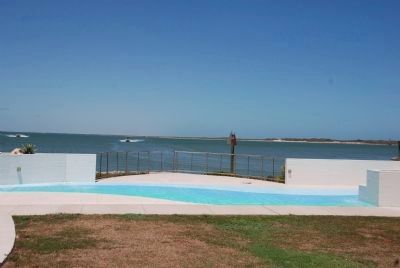 Area near the Aransas Pass. C.S.A. Marker. Click for full size. Area near the Aransas Pass. C.S.A. Marker image. Click for full size.