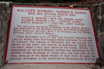 Walker's Division - Hardee's Corps. Marker image. Click for full size.