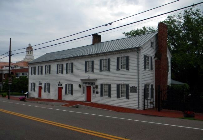 Wide view of the Old Deery Inn Marker. Click for full size. Wide view of the Old Deery Inn Marker image. Click for full size.