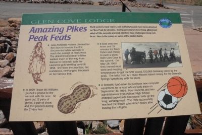 Amazing Pikes Peak Feats Marker image. Click for full size.
