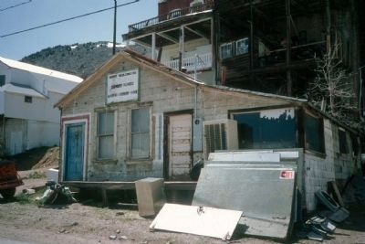 Purportedly the Last Crib in Virginia City's Red Light District, Now Razed. image. Click for full size.
