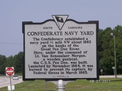 Confederate Navy Yard Marker image. Click for full size.