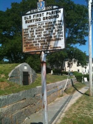 Old First Parish Burying Grounds, Beach Street, Rockport, Massachusetts image. Click for full size.
