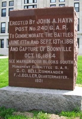 Capture of Boonville Monument image. Click for full size.