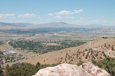 Panorama of Truckee Meadows from the Geiger Lookout, #4 image. Click for full size.