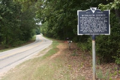 Bethlehem Church Marker, seen looking north along Kennerly Road image. Click for full size.
