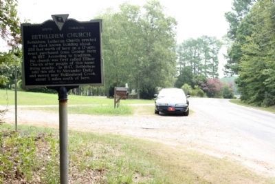Bethlehem Church Marker at Pink Daily Road, and Kennerly Road intersection image. Click for full size.