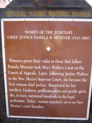 Chief Justice Pamela B. Minzner Marker image. Click for full size.
