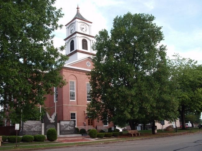 South/East Corner - - Ripley County Courthouse - - Versailles, Indiana image. Click for full size.