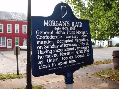 Obverse Side - - Morgan's Raid Marker image. Click for full size.