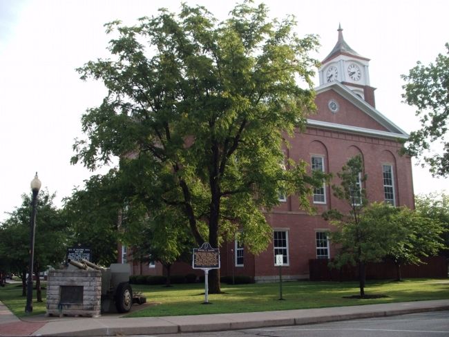 South/West Corner - - Ripley County Courthouse - - Versailles, Indiana. Click for full size. South/West Corner - - Ripley County Courthouse - - Versailles, Indiana image. Click for full size.