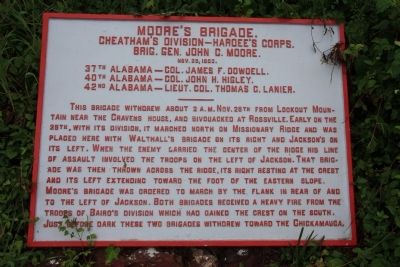 Moore's Brigade Marker image. Click for full size.