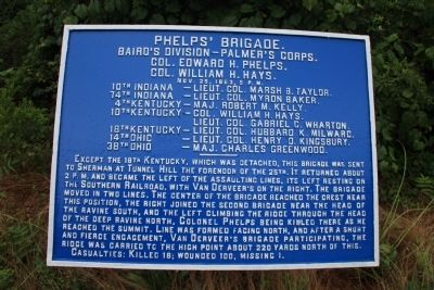 Phelps' Brigade Marker image. Click for full size.