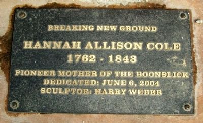 Hannah Allison Cole Statue Marker image. Click for full size.