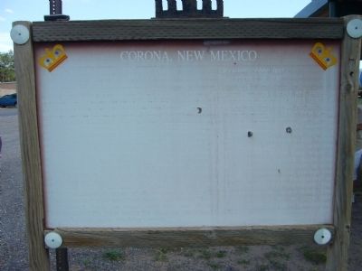 Corona, New Mexico Marker image. Click for full size.