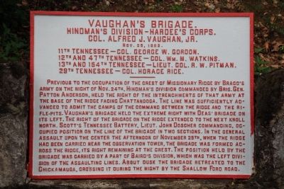 Vaughan's Brigade Marker image. Click for full size.