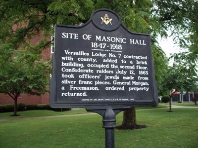 Site of Masonic Hall Marker. Click for full size. Site of Masonic Hall Marker image. Click for full size.