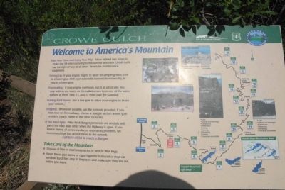Welcome to Americas Mountain Marker image. Click for full size.