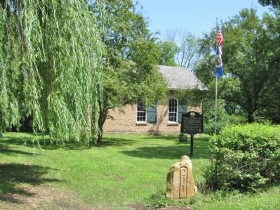 The Marine Township Hall and Marker. Click for full size. The Marine Township Hall and Marker image. Click for full size.