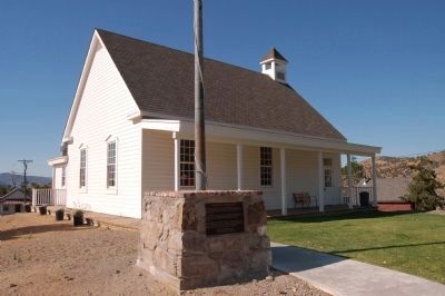 Silver City Schoolhouse and Marker image. Click for full size.