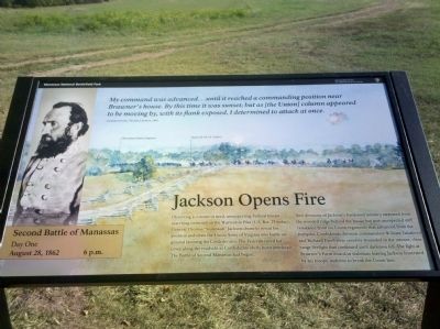 Jackson Opens Fire Marker image. Click for full size.