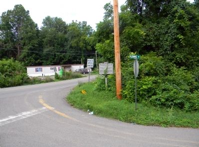 Wide view of the Carter County / Washington County Marker image. Click for full size.