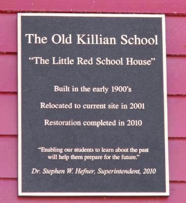 Killian School Plaque image. Click for full size.