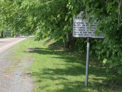 Farthest West Marker and Town House Monument image. Click for full size.