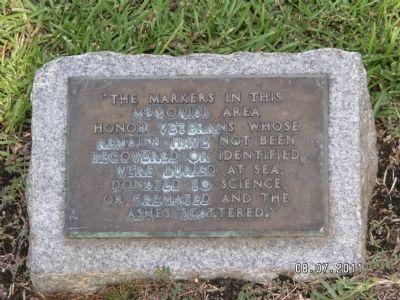 Memorial Area image. Click for full size.
