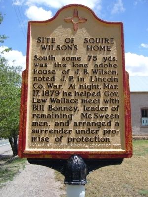 Site of Squire Wilson's Home Marker. Click for full size. Site of Squire Wilson's Home Marker image. Click for full size.
