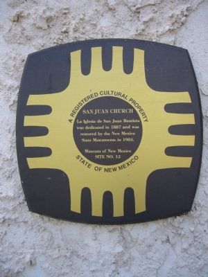 San Juan Church Marker image. Click for full size.