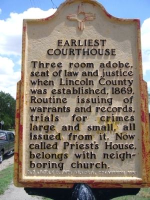 Earliest Courthouse Marker image. Click for full size.