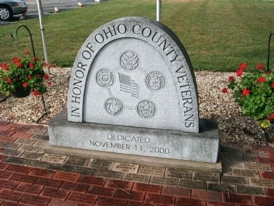 Ohio County Veteran's Memorial Marker image. Click for full size.