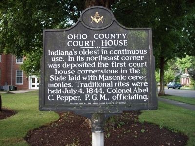 Ohio County Court House Marker. Click for full size. Ohio County Court House Marker image. Click for full size.