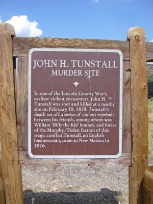 John H. Tunstall Marker image. Click for full size.