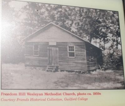 Freedom Hill Wesleyan Methodist Church, photo ca. 1950s image. Click for full size.