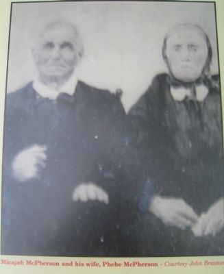 Micajah McPherson and his wife, Phebe McPherson image. Click for full size.
