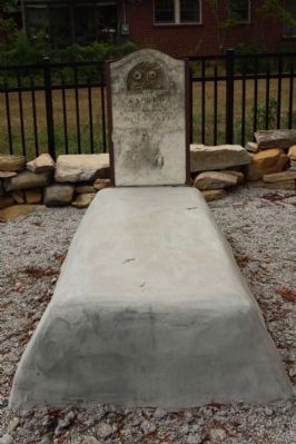 Repaired John Bates Grave image. Click for full size.