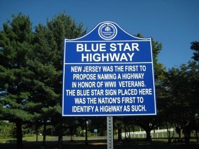 Blue Star Highway Marker image. Click for full size.