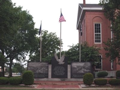 Full View - - Ripley County Veterans Memorial Marker. Click for full size. Full View - - Ripley County Veterans Memorial Marker image. Click for full size.