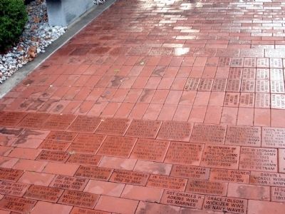 Some of the many - Memorial Bricks . . . image. Click for full size.