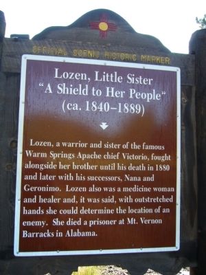 Lozen, Little Sister Marker image. Click for full size.