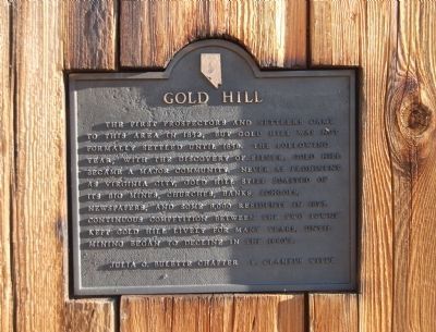 Gold Hill Marker image. Click for full size.