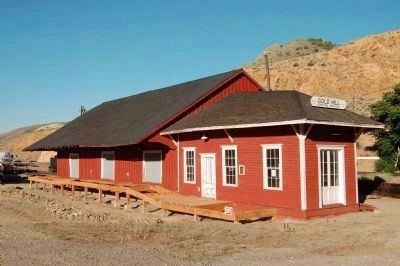 Virginia & Truckee Railroad, Gold Hill Depot image. Click for full size.