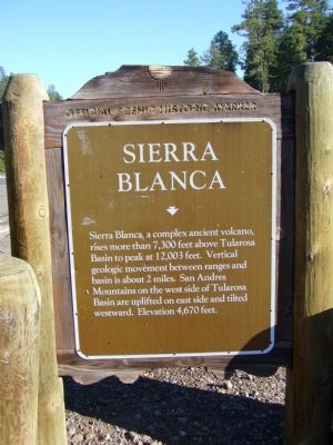 Sierra Blanca Marker image. Click for full size.