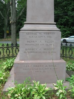 First Civil War Monument. Click for full size. First Civil War Monument image. Click for full size.