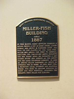 Miller-Fish Building Marker image. Click for full size.