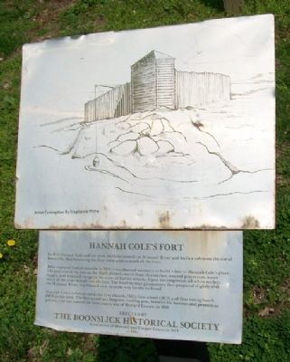 Hannah Cole's Fort Marker image. Click for more information.