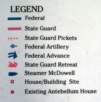Battle of Boonville Diagram Key on Marker. Click for full size. Battle of Boonville Diagram Key on Marker image. Click for full size.